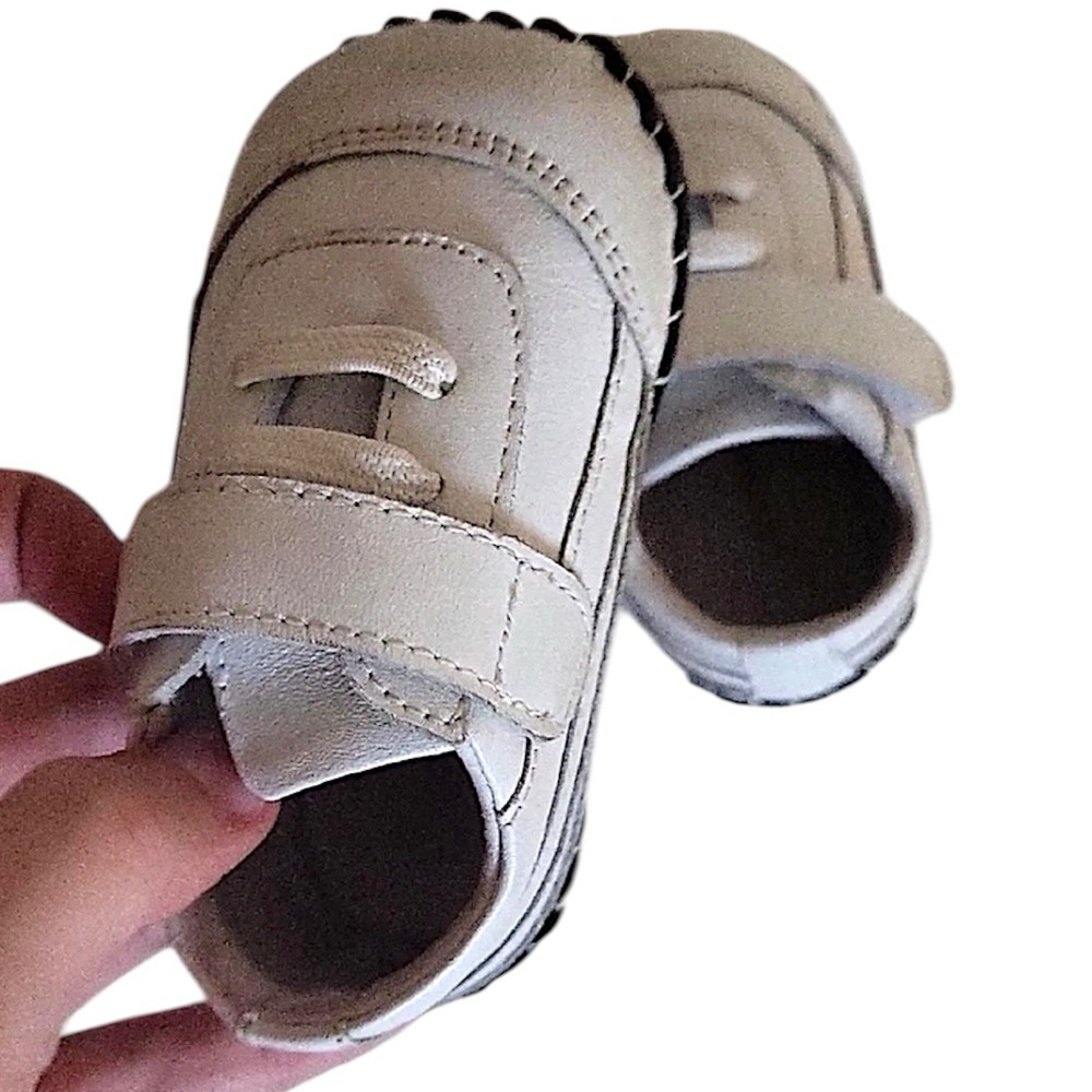 pediped White Baby Walker Shoes
